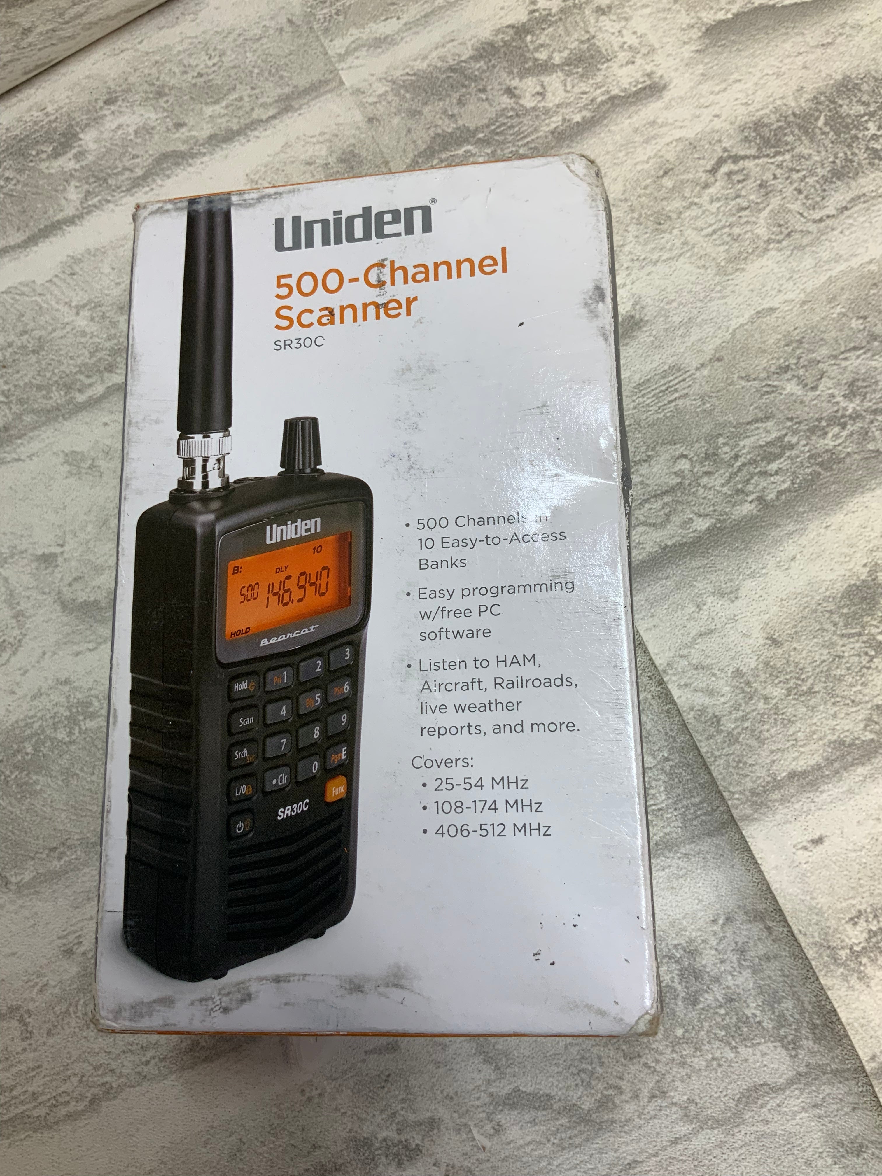 Uniden Bearcat SR30C, 500-Channel Compact Handheld Scanner (7579028422894)